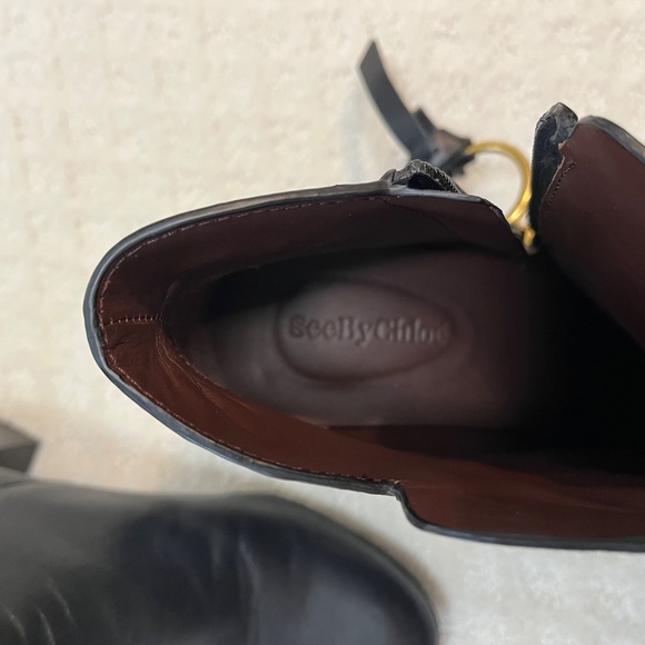 See by Chloe Booties, Sz 7.5, black - Picture 9 of 13